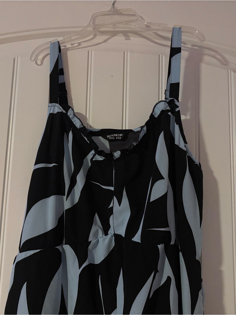 BloomChic Silhouette Floral Print Sweetheart Jumpsuit Sz 14-16 - Picture 5 of 7